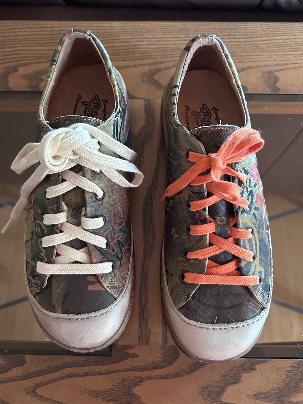 Portofino wearable graffiti art DY leather shoes